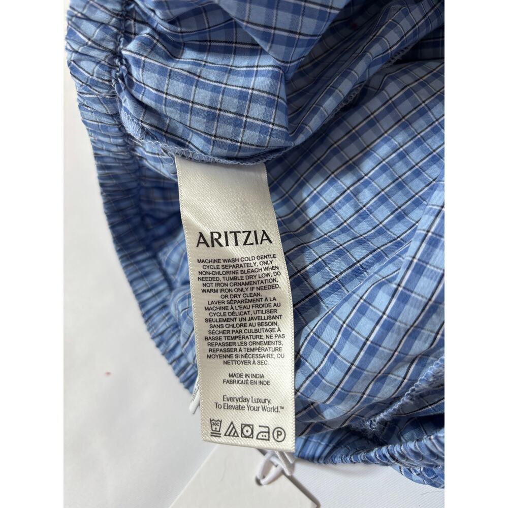 Aritzia Sunday Best NWT Theo Poplin Skort Size Small Blue Ruffles - Picture 13 of 13